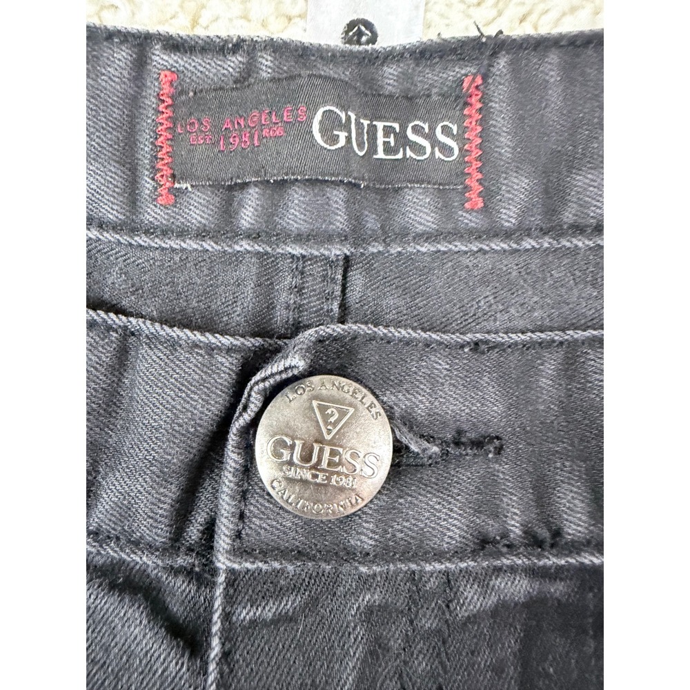 Guess Jeans Mens 38x32 Charcoal Black Ultra Slim McCrae Fit Denim X43114D0X90 - Picture 2 of 10